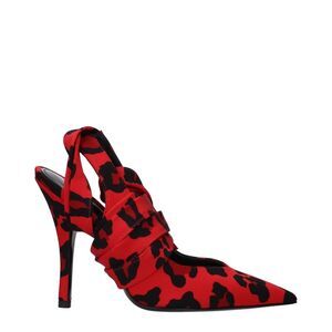 The Attico Red Fabric High Heel Women's Pumps